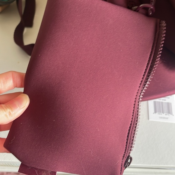 LARGE Dagne Dover DAKOTA Red Maroon Backpack Laptop bottle TRAVEL luggage bag - Picture 14 of 15